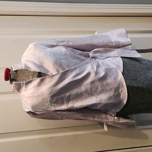 Coldwater Creek, shimmer top. Wrap top, tie waist, pink, long sleeves, medium